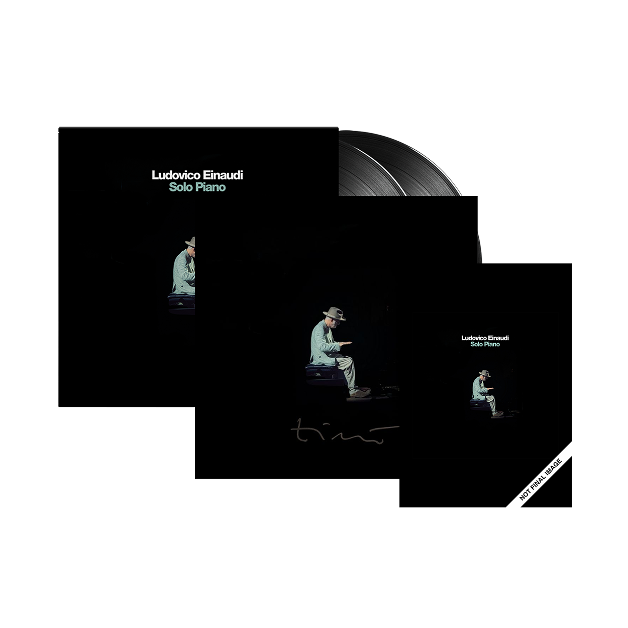 Solo Piano: Vinyl 2LP + Sheet Music Book + Signed Art Card