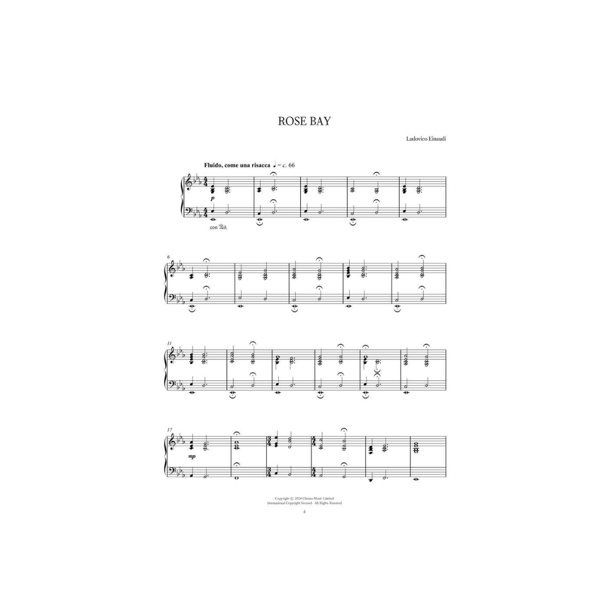 Ludovico Einaudi - The Summer Portraits: Sheet Music